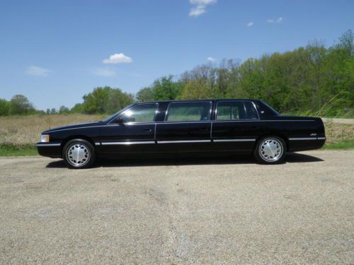 1998 cadillac deville 6-door miller meteor presidential limousine, limo. no rsv!