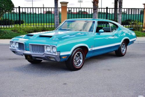 Documented 70 olds 442 w-30 optioned with f-heads, 455, 4-spd, matching numbered