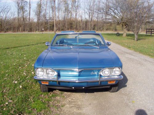 1967 corvair blue convertible