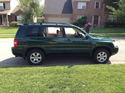 2003 toyota highlander limited v6 automatic 4wd leather sunroof loaded