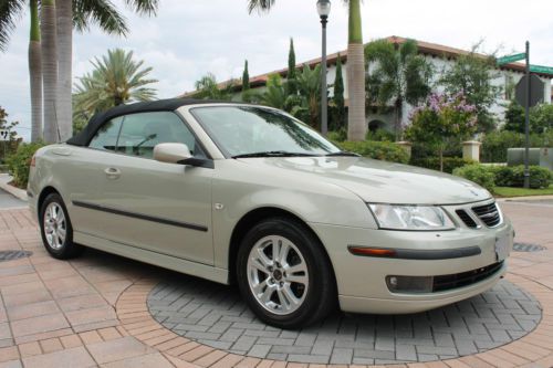 2006 saab 9-3 turbo arc convertible-low mileage-exclusively fl-kept-clean carfax