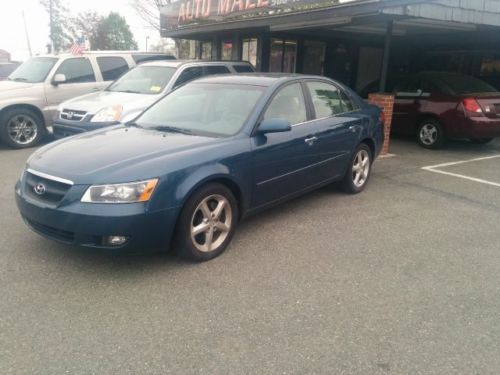 06 hyundai sonata gls v6 only 50k miles w/leather, alloys and more! clean carfax