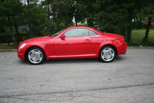 2002 lexus sc430*red*saddle leather*navi*marklevinson*xenons*only 59k*gorgeous!