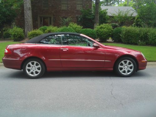 Red exterior - charcoal interior - convertible