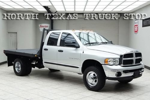 2005 dodge ram 3500 diesel 4x4 dually flat bed hauler slt quad cab