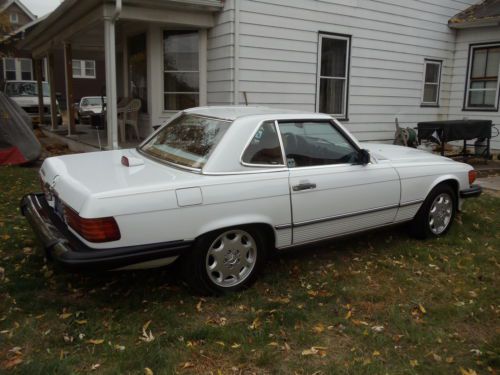 White 1986 Mercedes Benz 560SL Roadster low miles and great condition, US $13,000.00, image 9