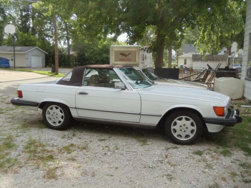 White 1986 Mercedes Benz 560SL Roadster low miles and great condition, US $13,000.00, image 10
