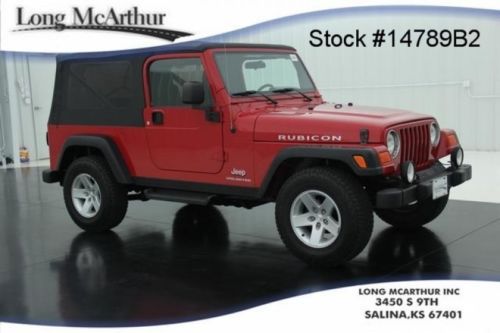 2005 wrangler unlimited rubicon 4x4 long wheel base 5-speed manual soft top