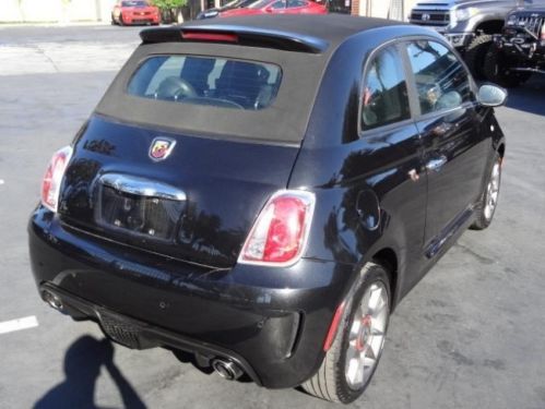 2013 fiat 500 abarth damaged fixer salvage repairable wrecked crashed runs! l@@k