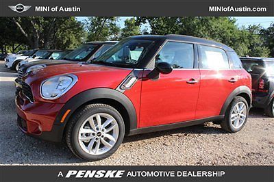 Mini cooper countryman fwd 4dr s new suv automatic gasoline blazing red met