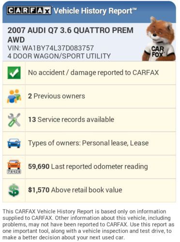 2007 Audi Q7 Premium: Navi, Leather, Panoramic Roof, LOADED! Clean Carfax!, US $20,499.00, image 23