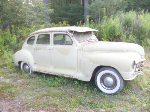 1947 plymouth p15 4dr car w/47587 original miles! clean nj title!