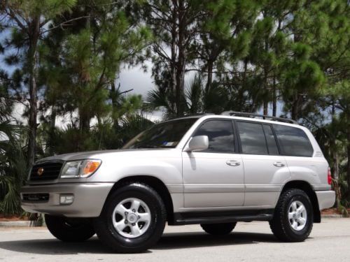 Toyota land cruiser 4x4 no reserve dealer serviced! florida rust free! lx470