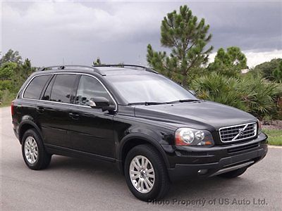 Volvo xc90 clean carfax dealer serviced florida suv blis sensors tv&#039;s 3rd row