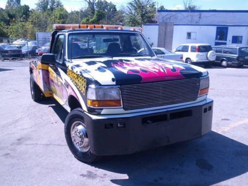 1996 f450 heavy duty tow truck-low miles-cold ac !!!!