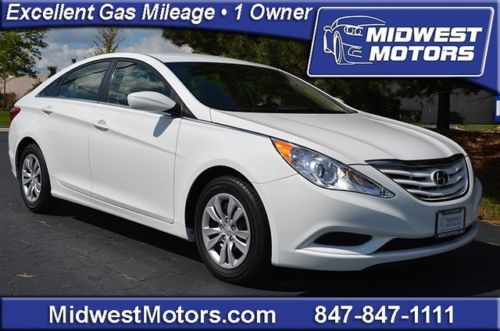 2013 hyundai sonata gls one owner white low miles se 14