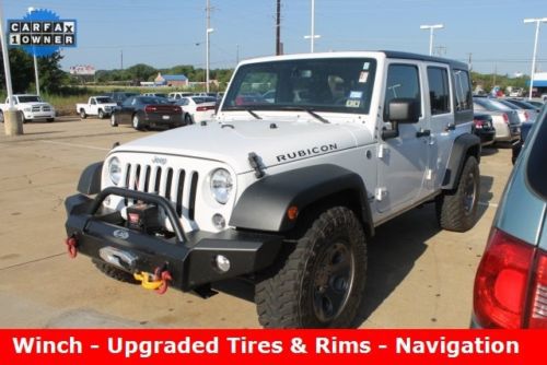 Unlimited 4 door 4wd  rubi rubicon certified manual suv 3.6l gps navigation nav