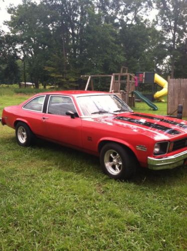 76 nova ss, red/black strips great condition must see