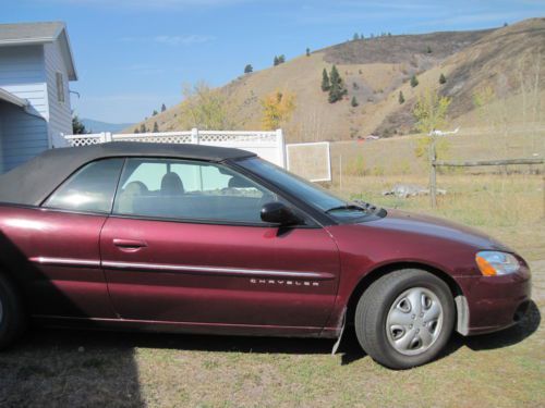 2001 chrysler sebring lx convertible 2-door 2.7l