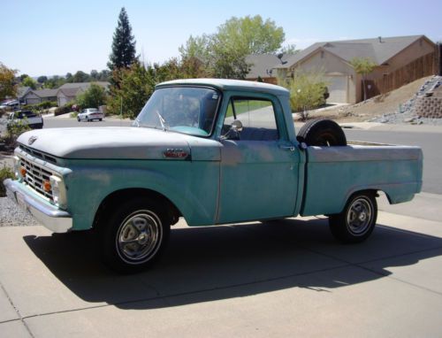 1964 ford f100  all original short wheel base, four speed on the floor.