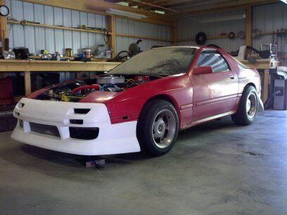 87 mazda rx7, 400 sbc, auto, 2 door hatch back