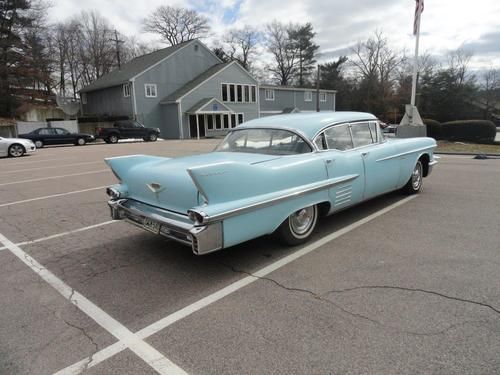 1958 cadillac 62  deville all original no rust runs and drives great very clean