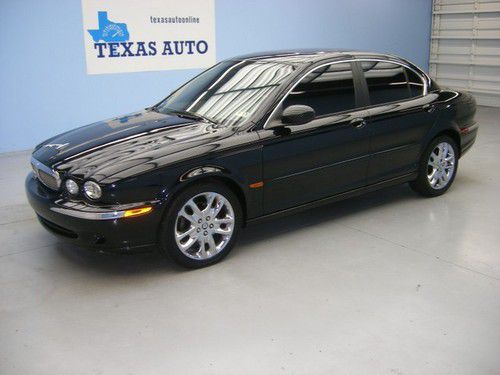 We finance!!!  2005 jaguar x-type 3.0 awd auto roof nav wood cd one owner!!
