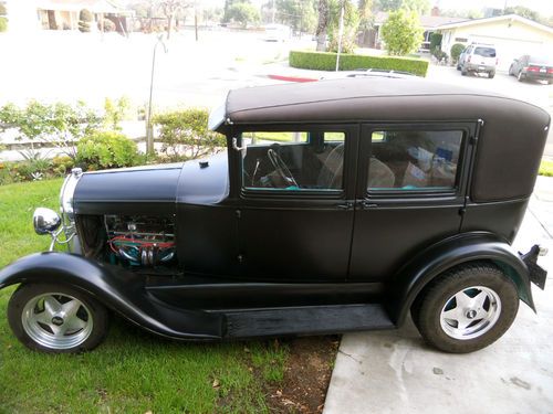 1929 ford model a 4 door sedan all steel hot rod