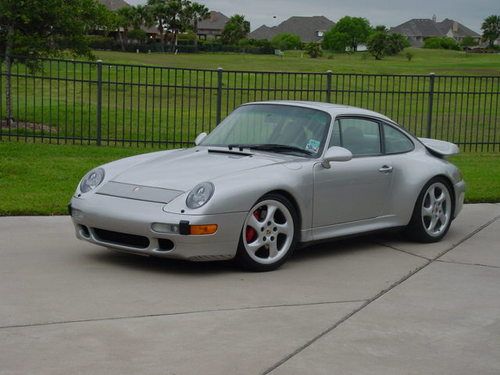 Porsche 911 993 twin turbo 1997 siver with sport seats &amp; carbon fiber interior