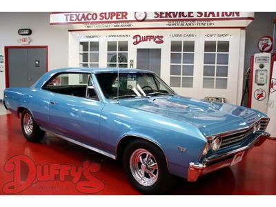 1967 chevrolet malibu chevelle blue 350 v8