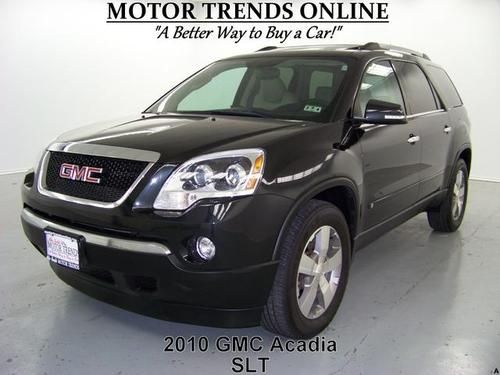 Slt navigation rearcam dual sunroof leather htd seats bose 2010 gmc acadia 43k