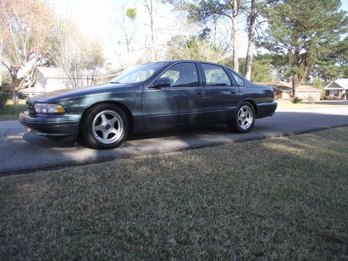 1996 chevrolet  " impala  ss"  dark green grey metallic