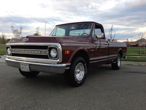 1970 71 72 chevrolet c10 fleetside truck 350 v8 ! cheyenne! cst! no reserve!