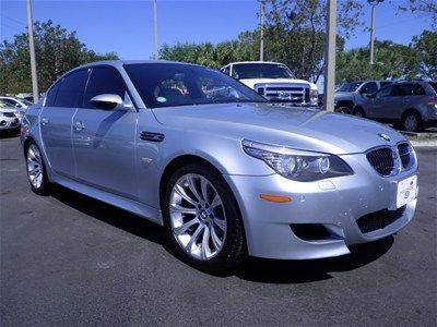 2008 bmw m5 sedan v10 silver nav 7-speed smg drivelogic