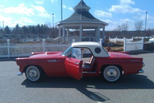 55 thunderbird two tops torch red white walls head turner