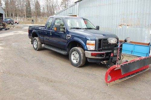 2009 ford super duty f250 4x4 supercab w snow plow 24,600 mi remote start