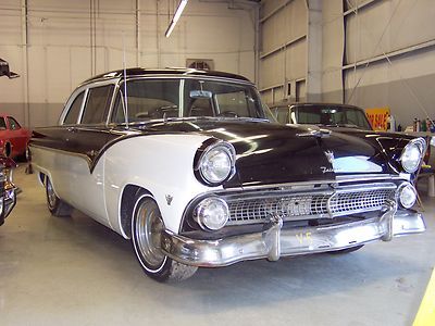 1955 ford custom fairlane classic sedan with air conditioning automatic rare v6