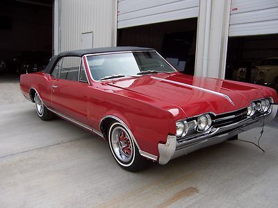 1967 oldsmobile cutlas convertible red great summer car classic vintage rare