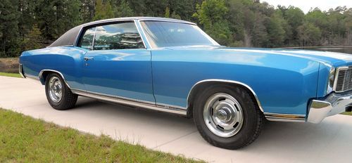 1971 monte carlo ss 454 v-8  numbers matching with build sheet