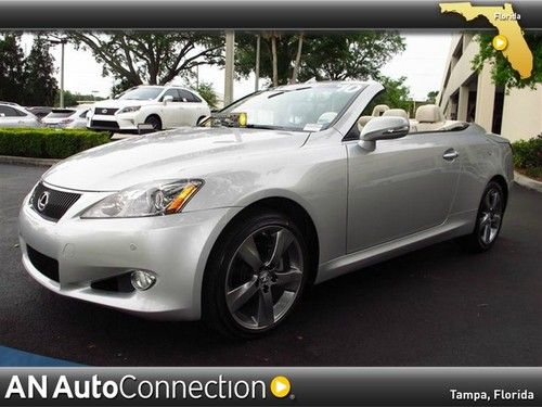 Lexus is 250c manufacturer certified convertible hardtop with navi