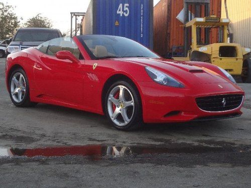 2010 ferrari california damaged salvage runs only 2k miles rare exotic super car