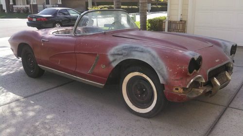 1962 corvette 1 owner original title black plates