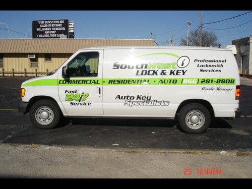 2004 ford e-150 / e150 locksmith cargo service van no reserve