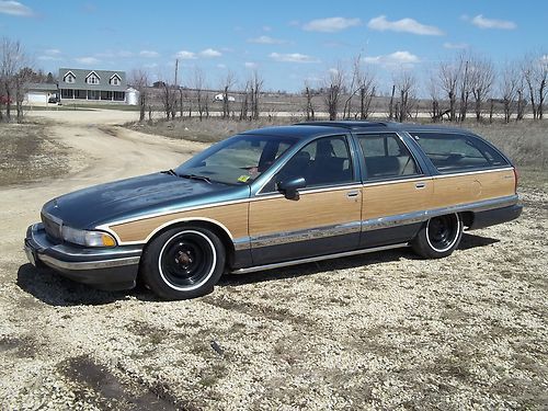 1993 buick roadmaster estate wagon 3rd row seats mild custom belltech spindles