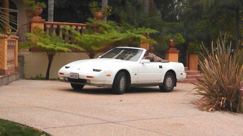 1988 nissan 300zx white/tan convertible