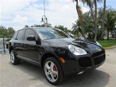 Low miles black porsche cayenne turbo one florida owner