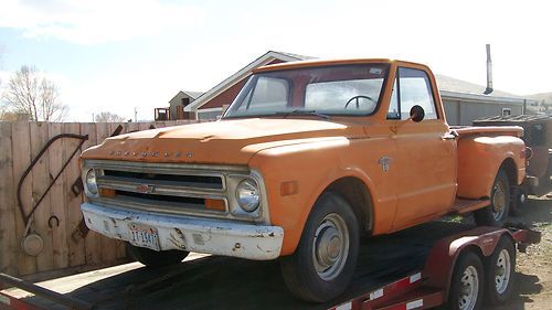 1968 chevy vintage truck, pu, rat rod, c-10 big window