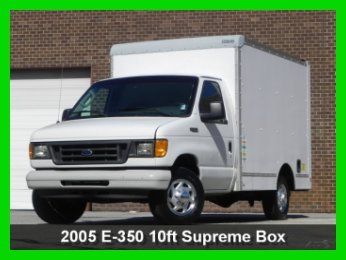 2005 ford e350 super duty cutaway van 10ft supreme box 5.4l econoline gas ac
