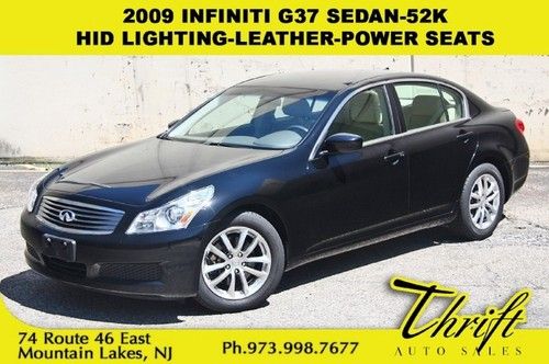 2009 infiniti g37 sedan-52k-hid lighting-leather-power seats