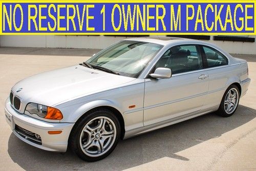 No reserve 1 owner m package incredible service coupe 325i 328i 330xi 02 03 m3